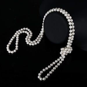 1920s Accessories Necklace & Gloves